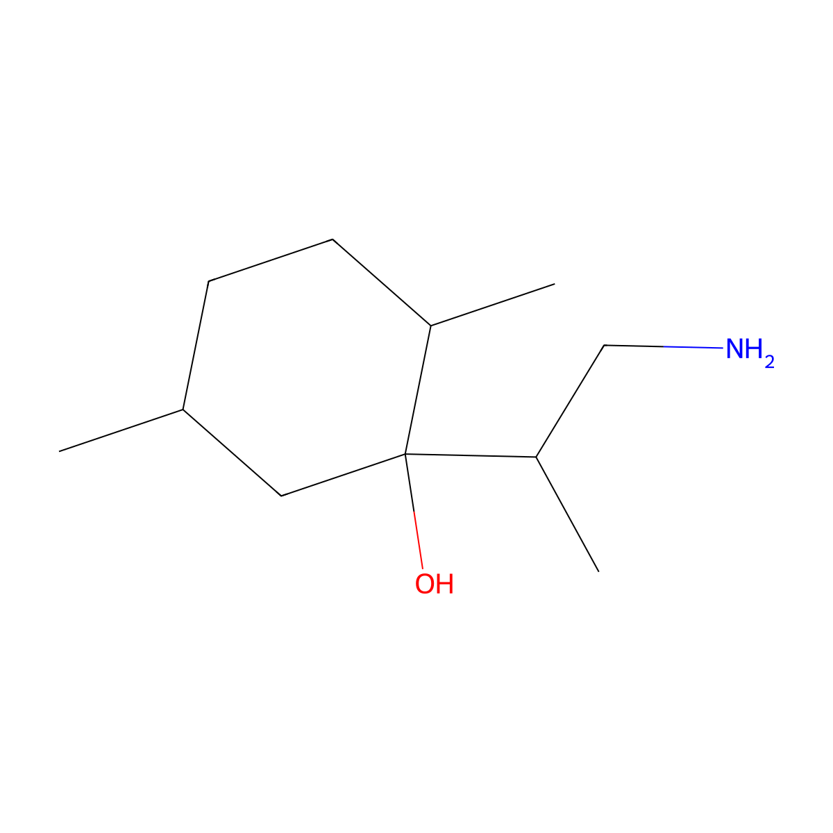 1-(1-Aminopropan-2-yl)-2,5-dimethylcyclohexan-1-ol molecular structure, CAS 1559580-69-6
