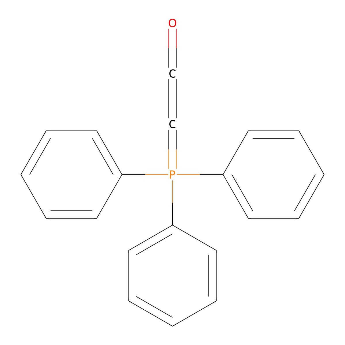 (Triphenylphosphoranylidene)ketene molecular structure, CAS 15596-07-3