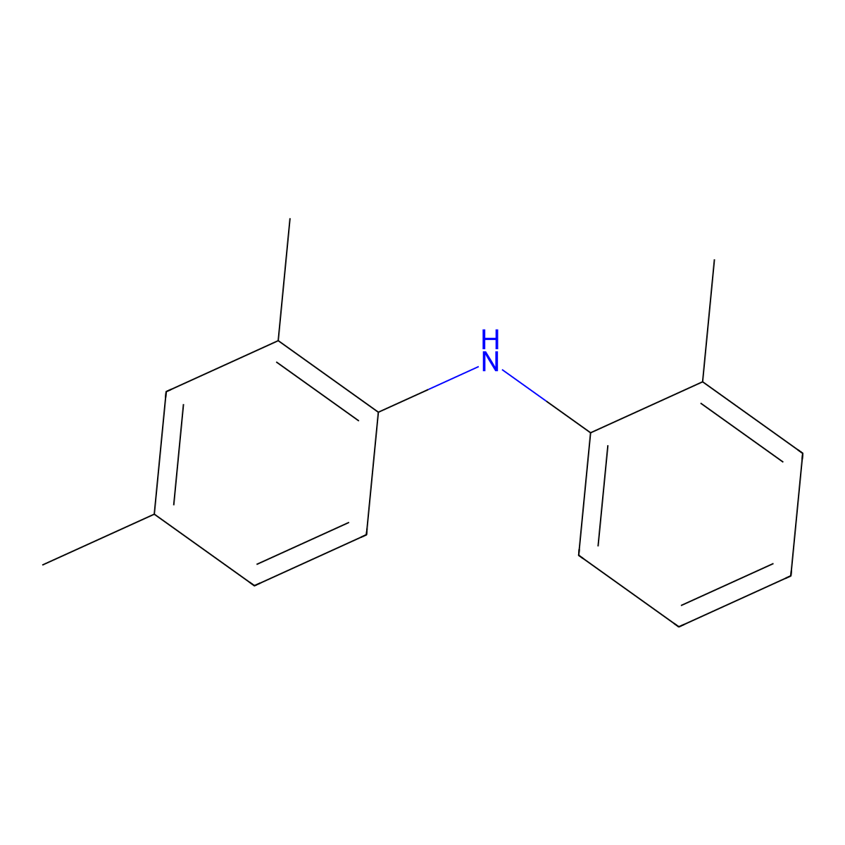 2,4-Dimethyl-N-(o-tolyl)aniline molecular structure, CAS 155960-55-7