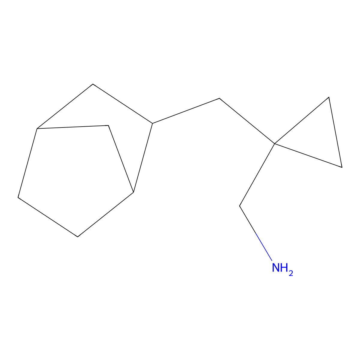 [1-({Bicyclo[2.2.1]heptan-2-yl}methyl)cyclopropyl]methanamine molecular structure, CAS 1559607-16-7