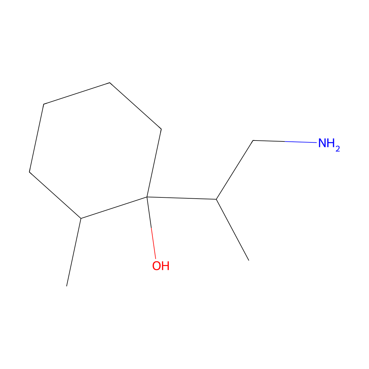 1-(1-Aminopropan-2-yl)-2-methylcyclohexan-1-ol molecular structure, CAS 1559614-59-3