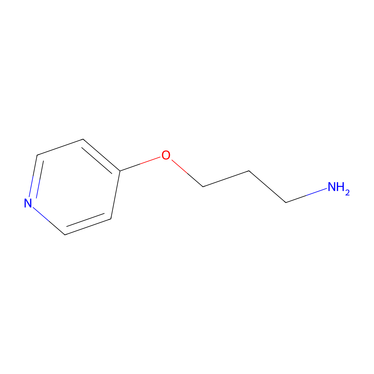 4-(3-Aminopropoxy)pyridine molecular structure, CAS 155967-69-4