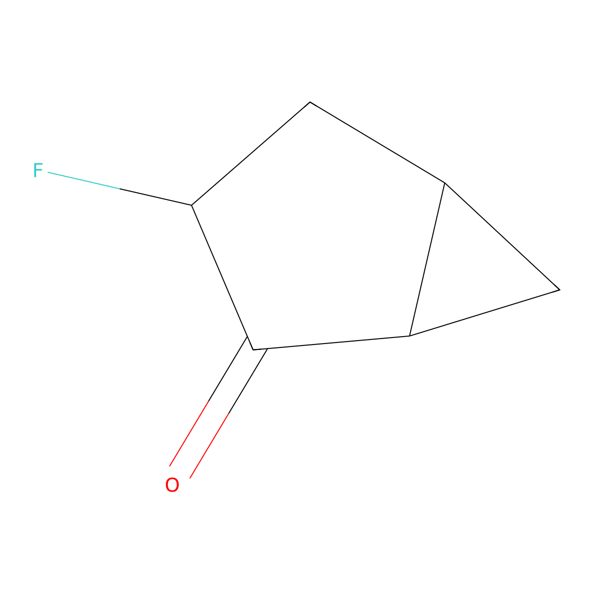 3-Fluorobicyclo[3.1.0]hexan-2-one molecular structure, CAS 1559679-91-2