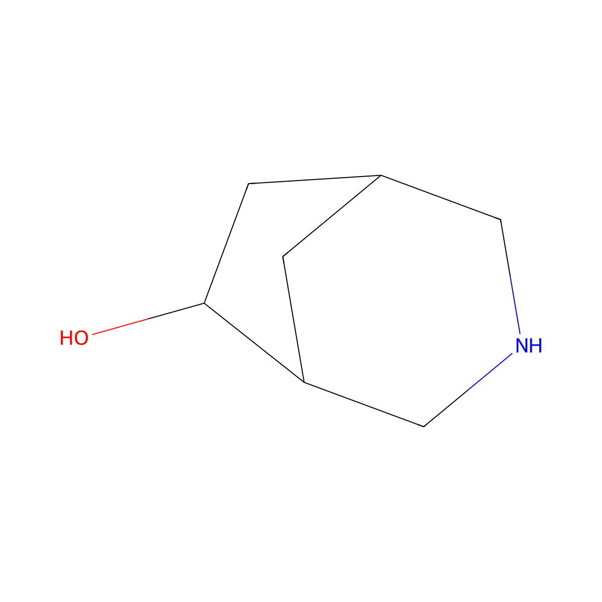3-Azabicyclo[3.2.1]octan-6-ol molecular structure, CAS 1559751-38-0