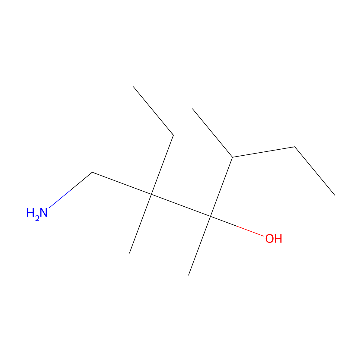 3-(Aminomethyl)-3,4,5-trimethylheptan-4-ol molecular structure, CAS 1559794-82-9