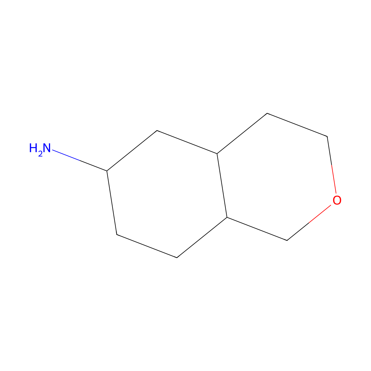 octahydro-1H-2-benzopyran-6-amine molecular structure, CAS 1559876-73-1