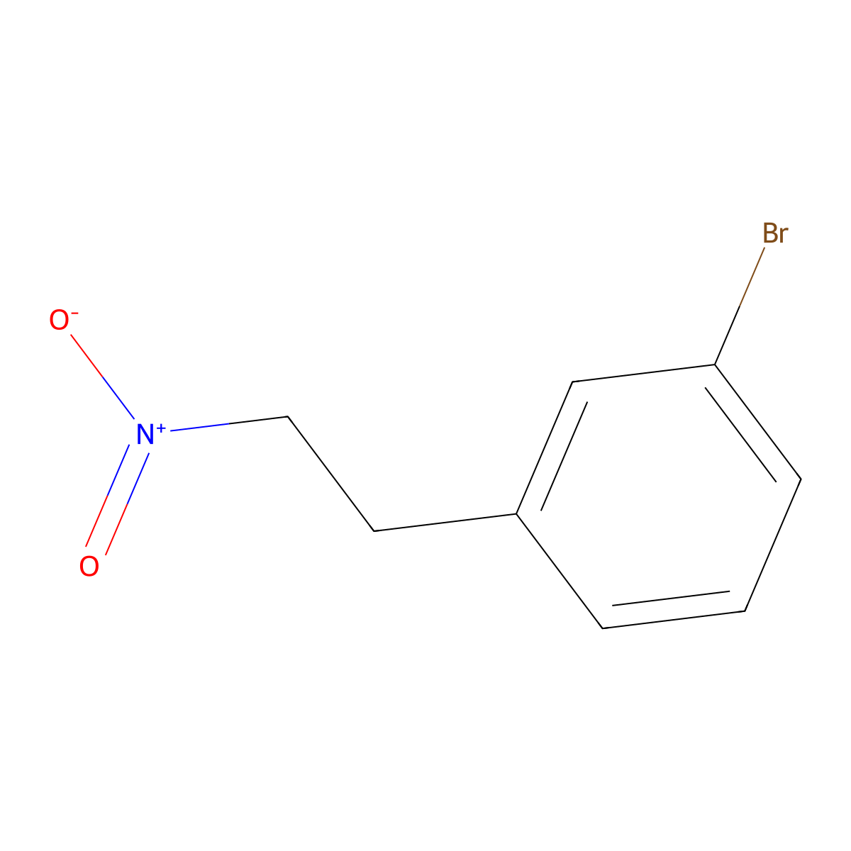 1-Bromo-3-(2-nitroethyl)benzene molecular structure, CAS 155988-06-0