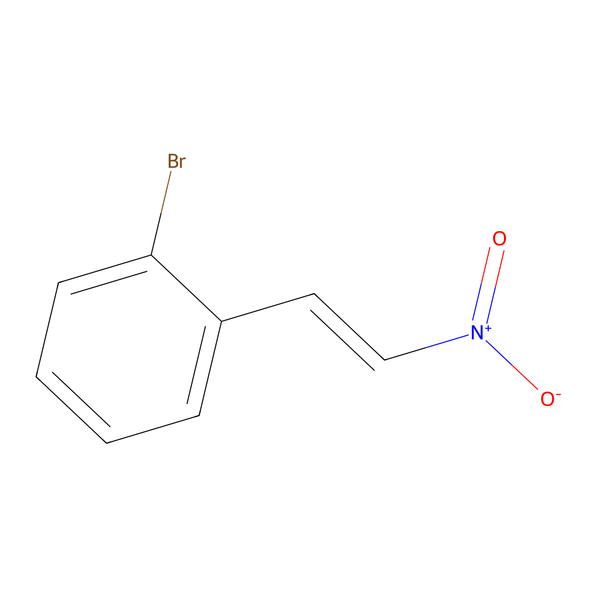 trans-2-Bromo-beta-nitrostyrene molecular structure, CAS 155988-33-3