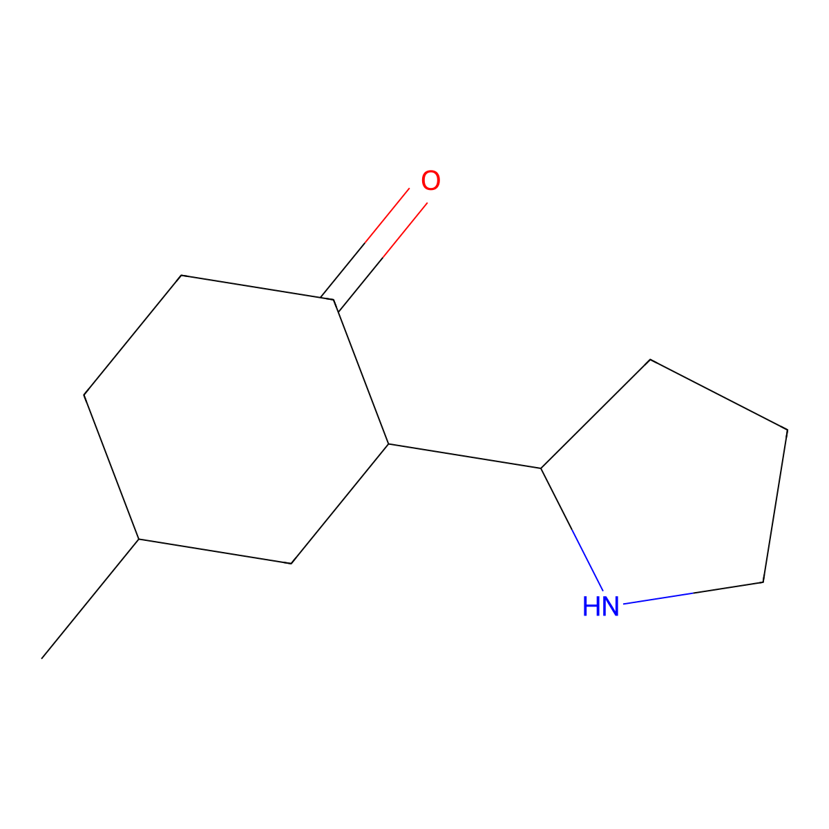 4-Methyl-2-(pyrrolidin-2-YL)cyclohexan-1-one molecular structure, CAS 1559939-58-0