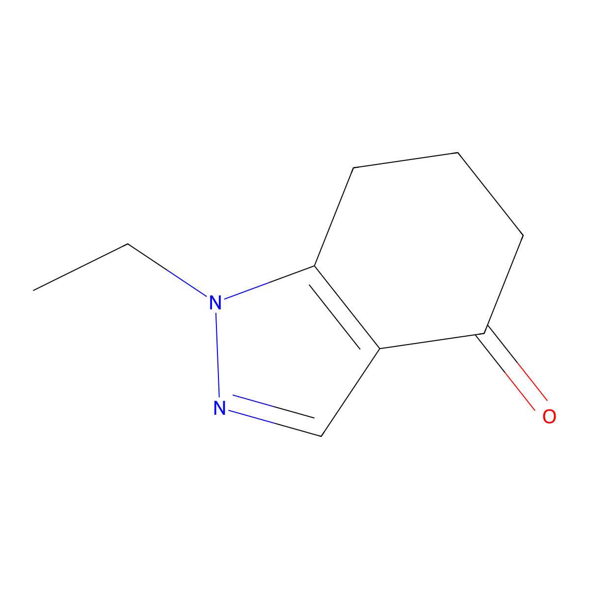 1-ethyl-4,5,6,7-tetrahydro-1H-indazol-4-one molecular structure, CAS 155997-49-2