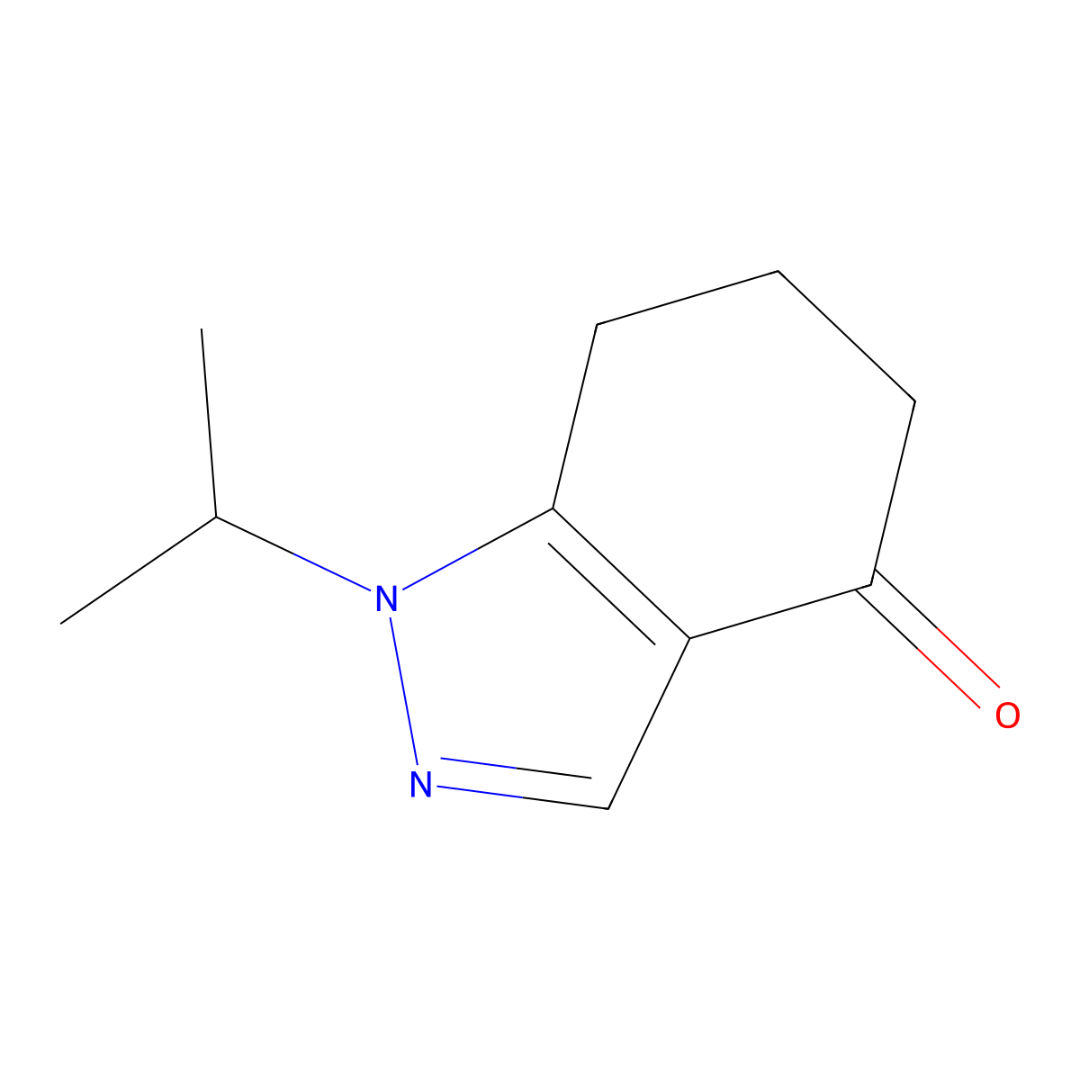 1-(propan-2-yl)-4,5,6,7-tetrahydro-1H-indazol-4-one molecular structure, CAS 155997-51-6