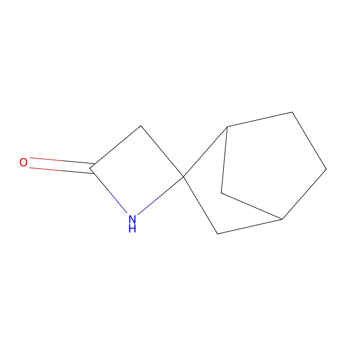Spiro[azetidine-2,2'-bicyclo[2.2.1]heptane]-4-one molecular structure, CAS 1559978-45-8