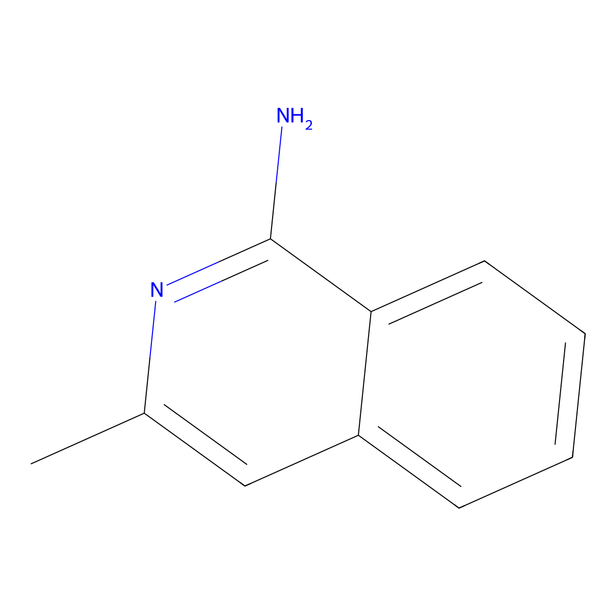 3-Methylisoquinolin-1-amine molecular structure, CAS 155999-48-7