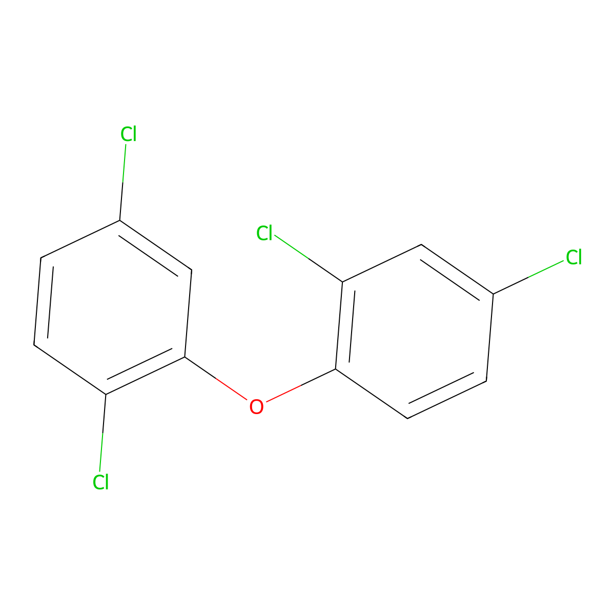 2,2',4,5'-Tetrachlorodiphenyl ether molecular structure, CAS 155999-92-1