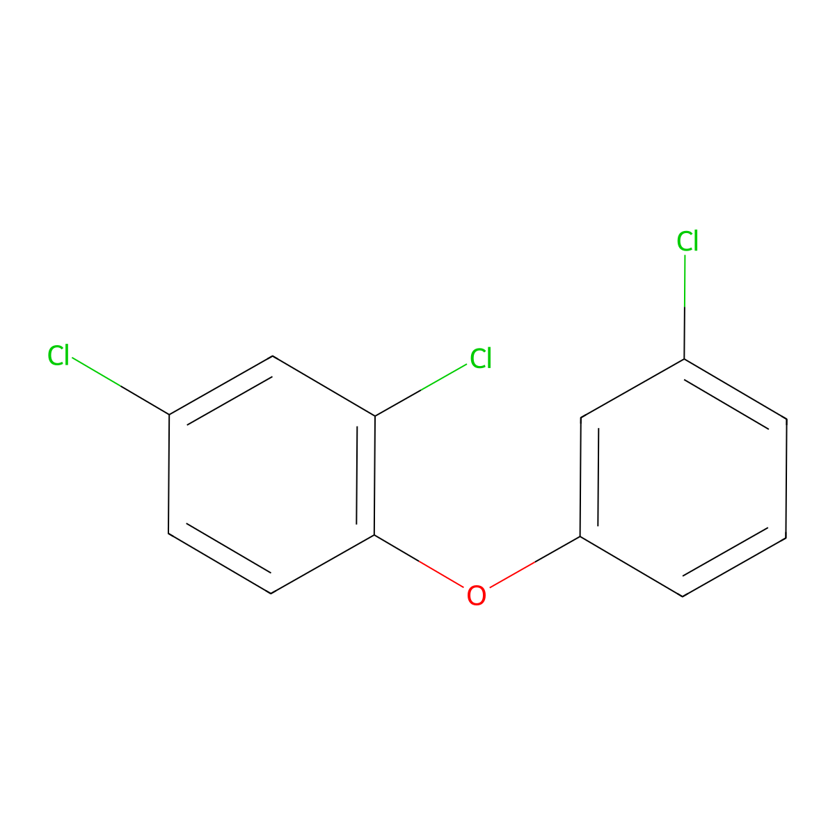 2,3',4-Trichlorodiphenyl ether molecular structure, CAS 155999-93-2