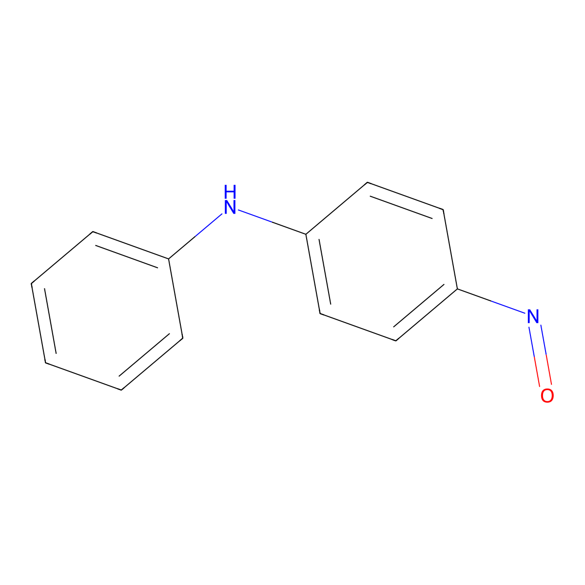 4-Nitrosodiphenylamine molecular structure, CAS 156-10-5