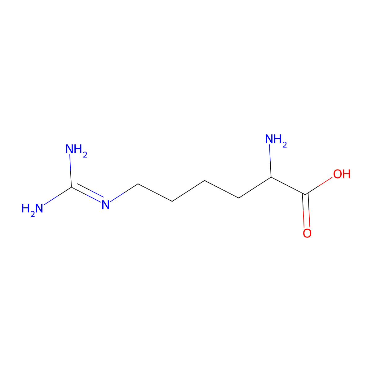 L-Homoarginine molecular structure, CAS 156-86-5