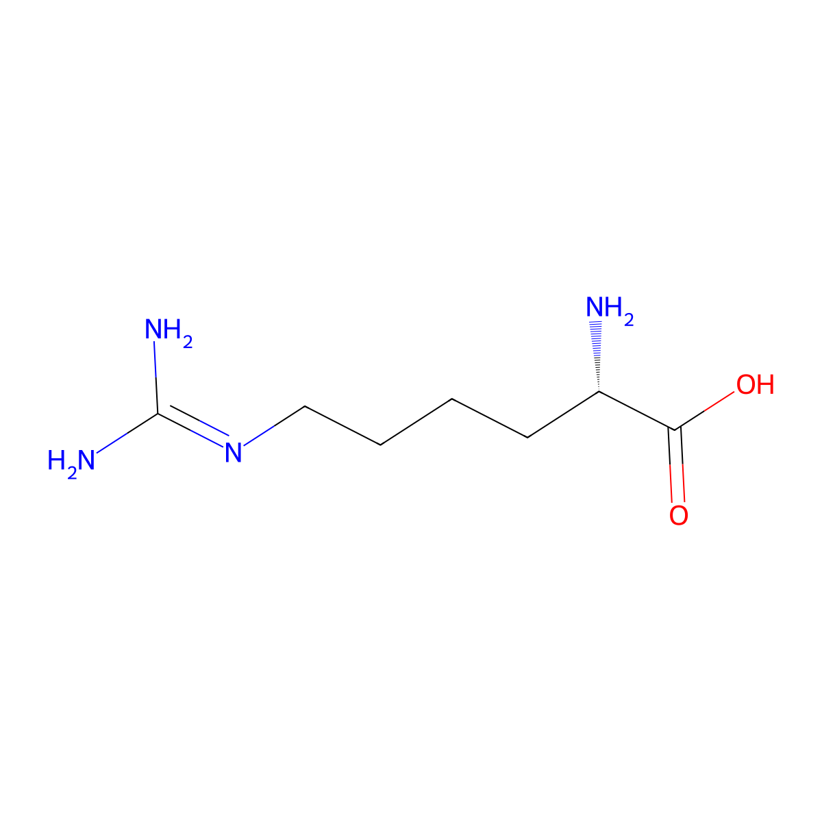 L-Homoarginine molecular structure, CAS 156-86-5
