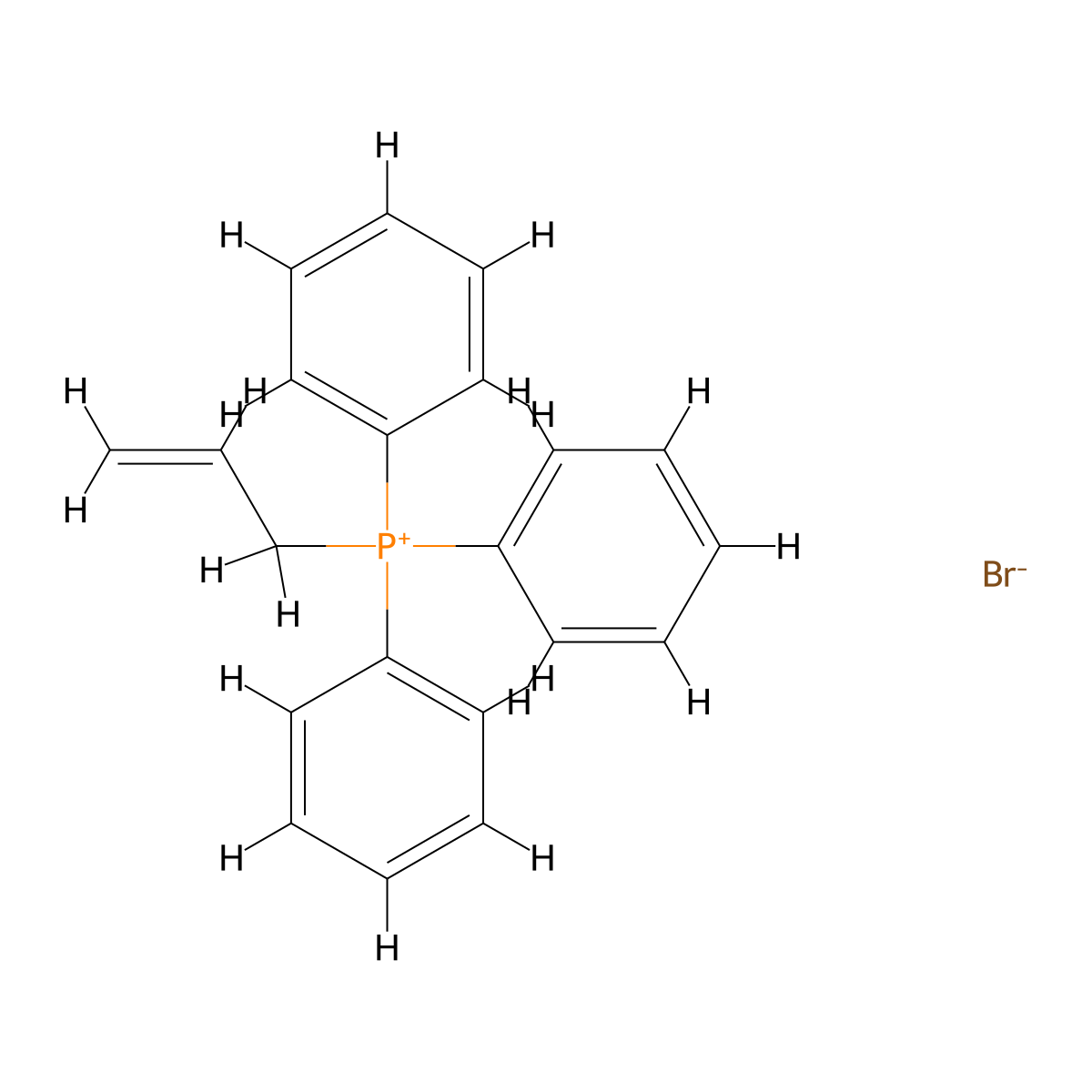 Allyltriphenylphosphonium bromide molecular structure, CAS 1560-54-9
