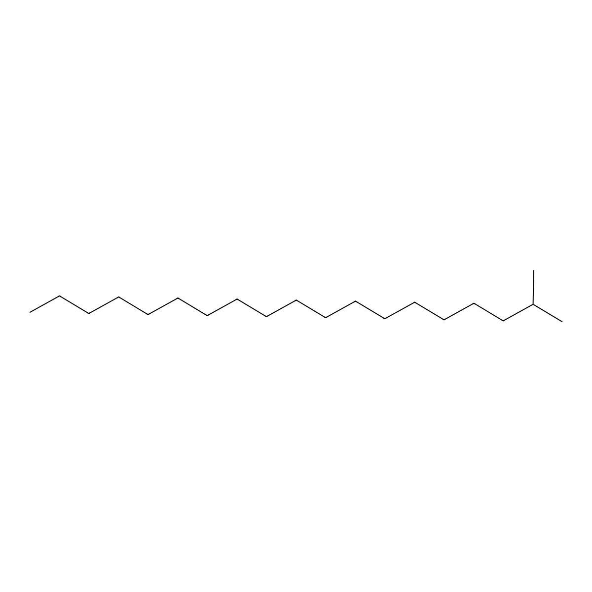 Isoeicosane molecular structure, CAS 1560-86-7