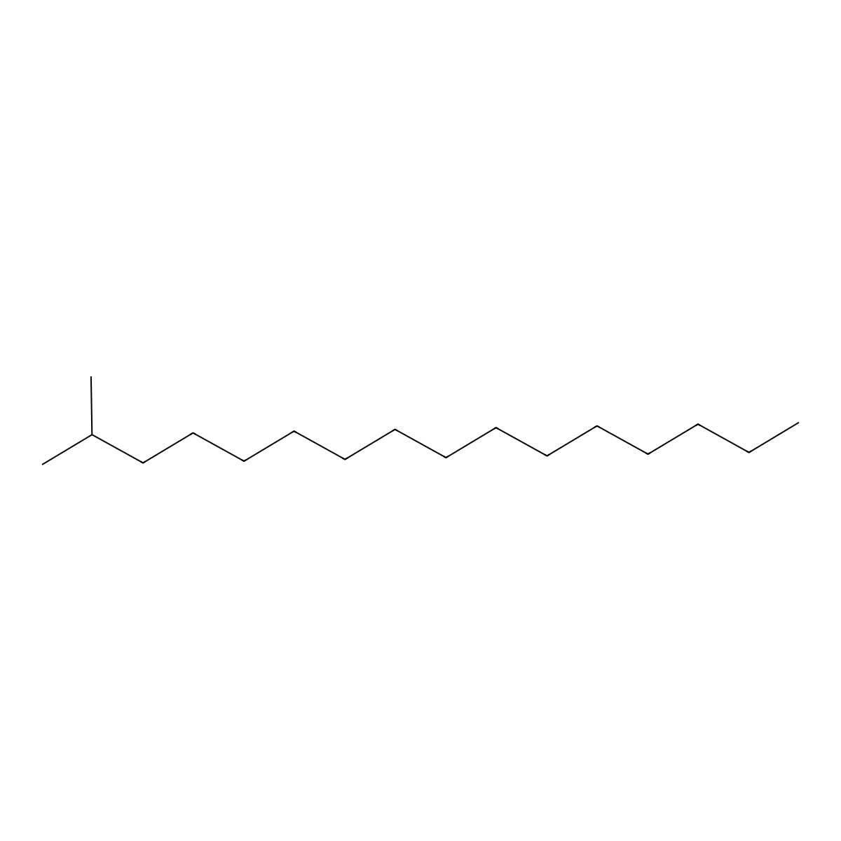 2-Methylhexadecane molecular structure, CAS 1560-92-5