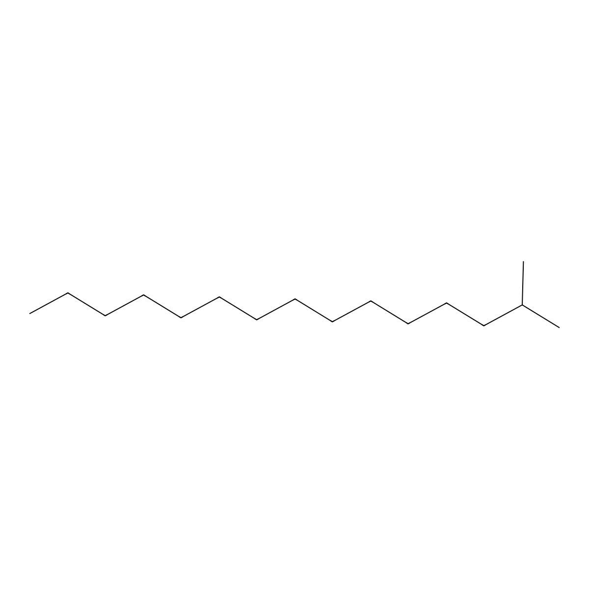 2-Methylpentadecane molecular structure, CAS 1560-93-6