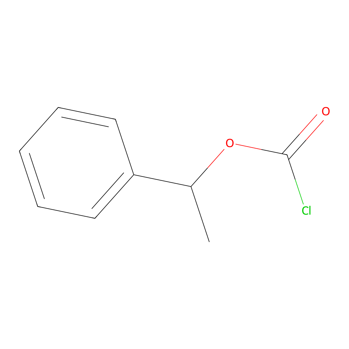 1-Phenylethyl chloroformate molecular structure, CAS 15600-32-5