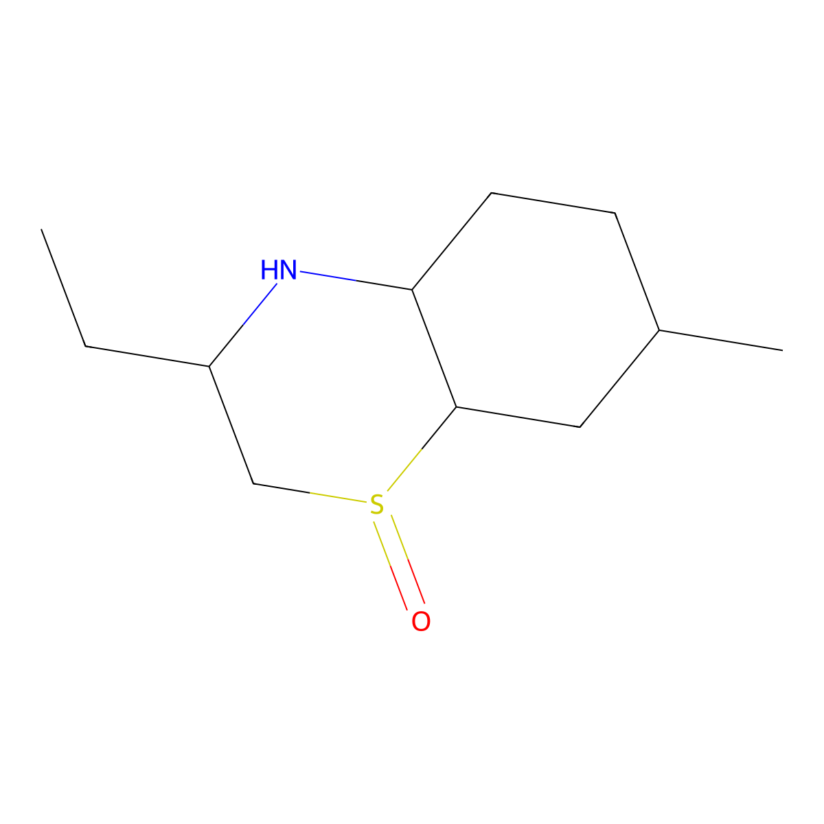 3-Ethyl-7-methyloctahydro-2H-benzo[b][1,4]thiazine 1-oxide molecular structure, CAS 1560007-09-1