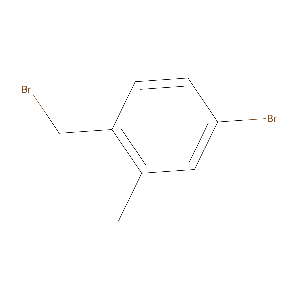 4-Bromo-1-(bromomethyl)-2-methylbenzene molecular structure, CAS 156001-49-9