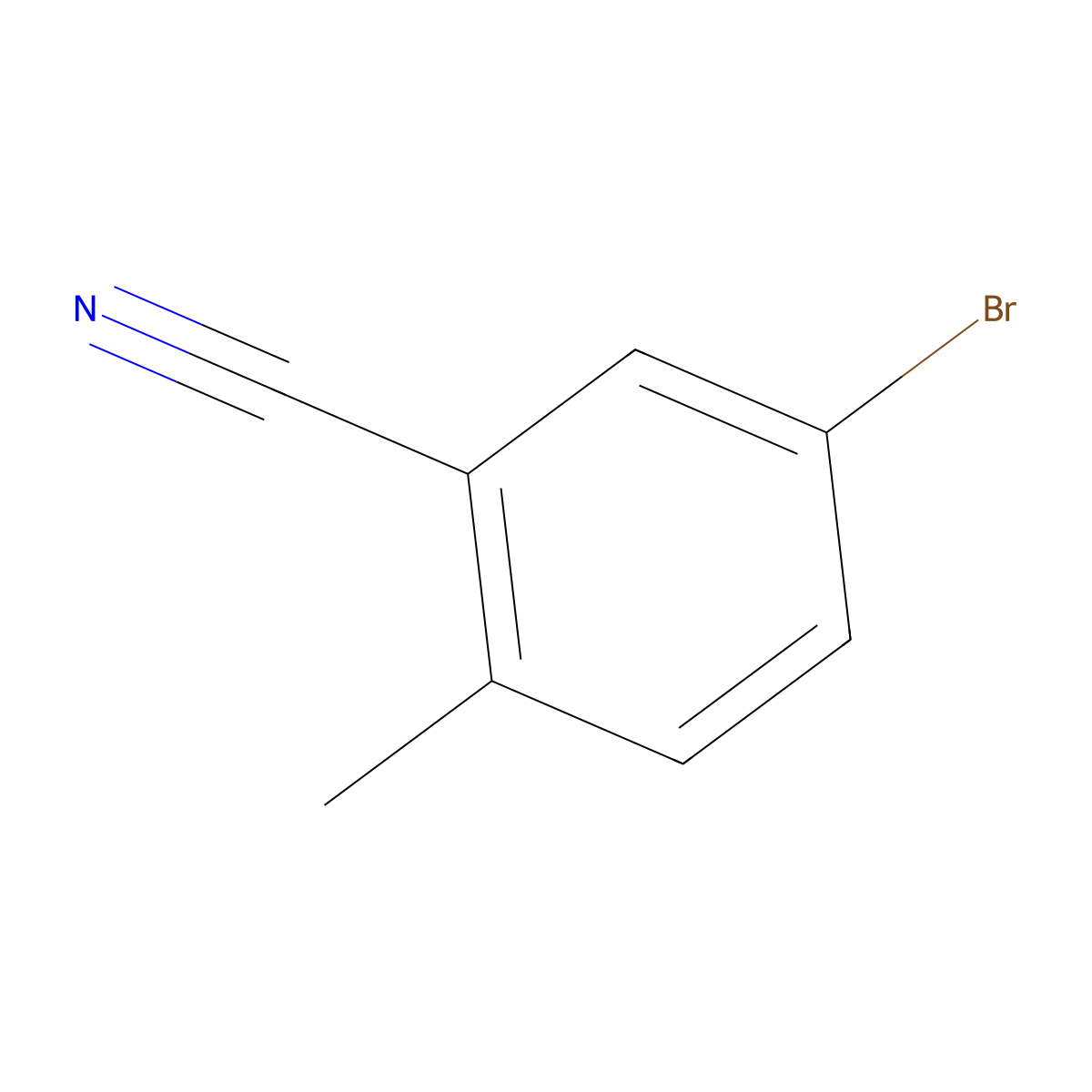 5-Bromo-2-methylbenzonitrile molecular structure, CAS 156001-51-3