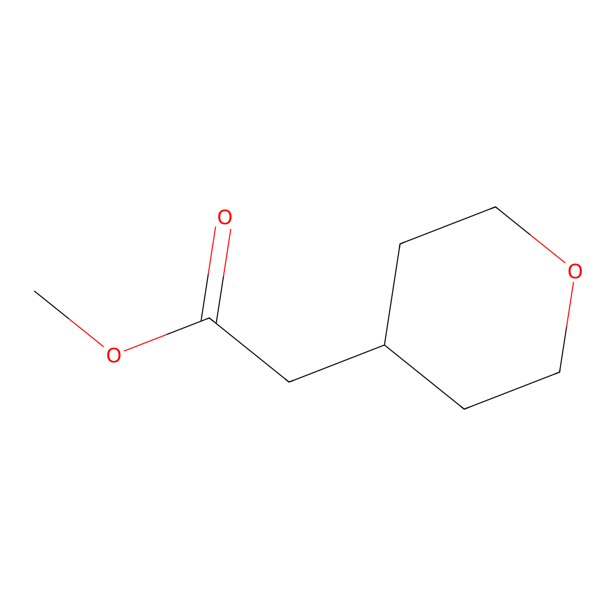 Methyl (oxan-4-yl)acetate molecular structure, CAS 156002-64-1