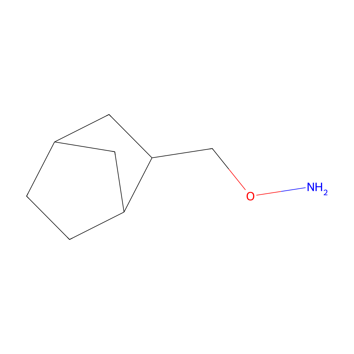 o-(Bicyclo[2.2.1]heptan-2-ylmethyl)hydroxylamine molecular structure, CAS 1560087-43-5