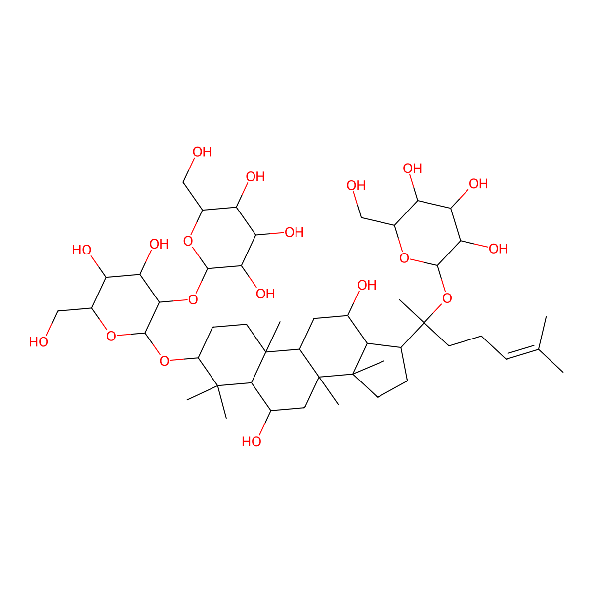 Vinaginsenoside R4 molecular structure, CAS 156009-80-2