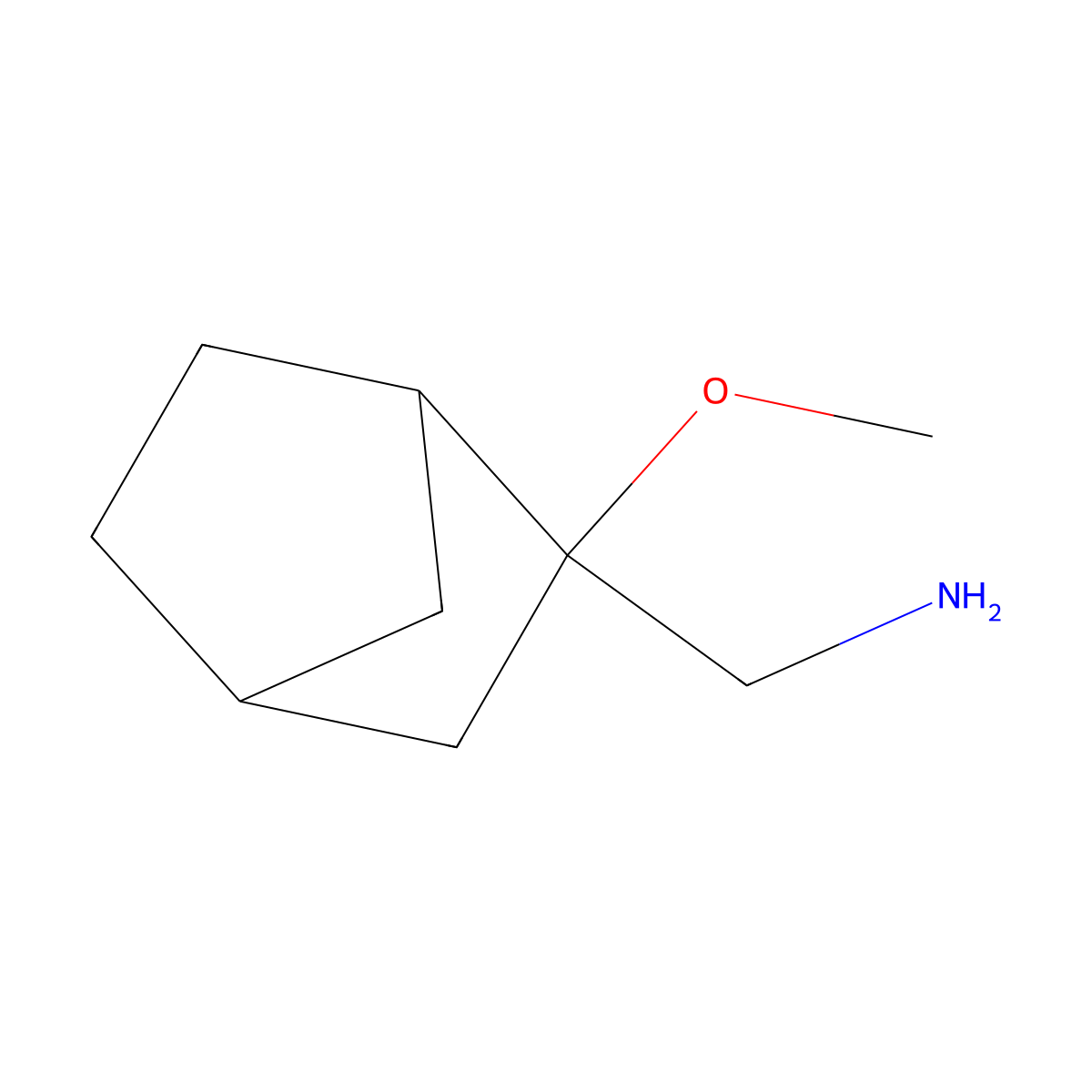 (2-Methoxybicyclo[2.2.1]heptan-2-YL)methanamine molecular structure, CAS 1560096-75-4