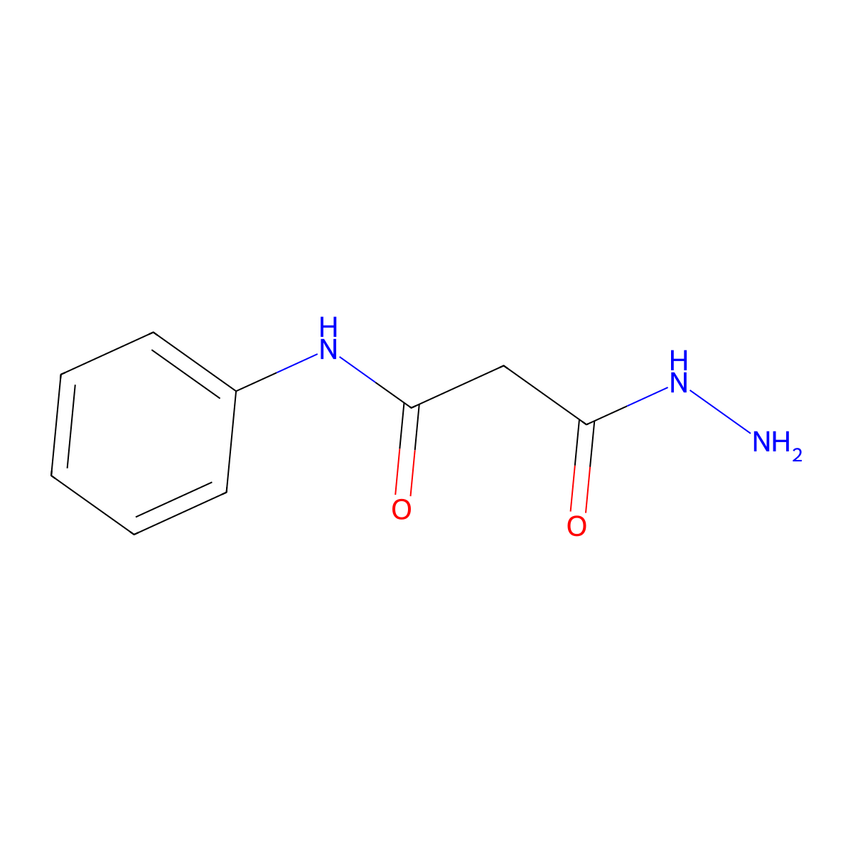 2-Hydrazinocarbonyl-N-phenyl-acetamide molecular structure, CAS 15601-64-6