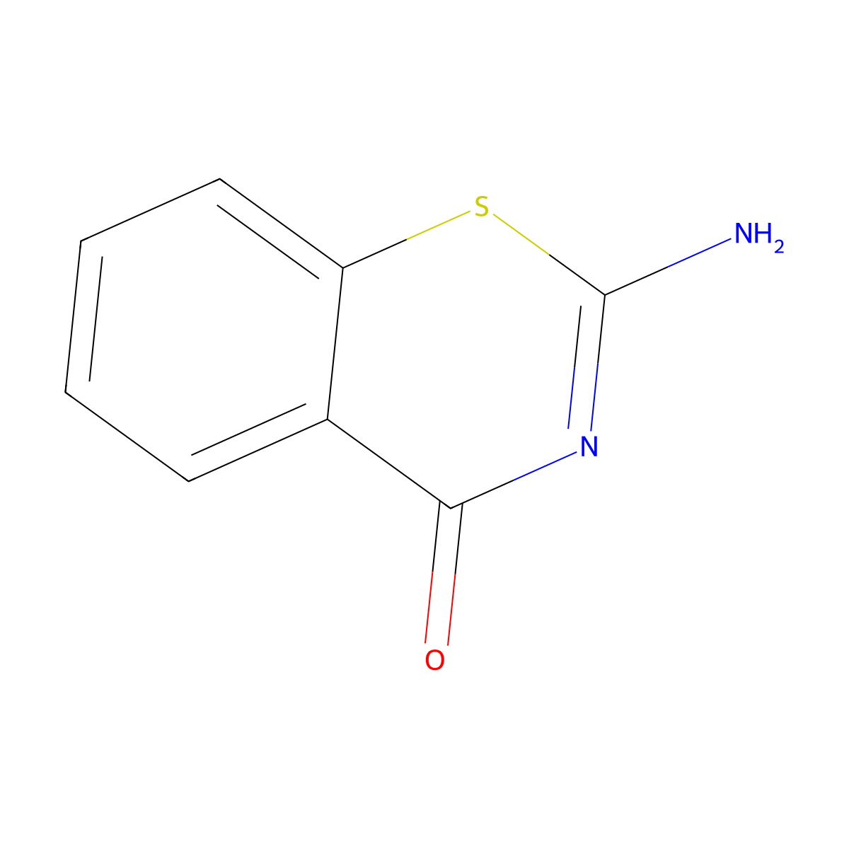 2-amino-4H-1,3-benzothiazin-4-one molecular structure, CAS 15601-85-1