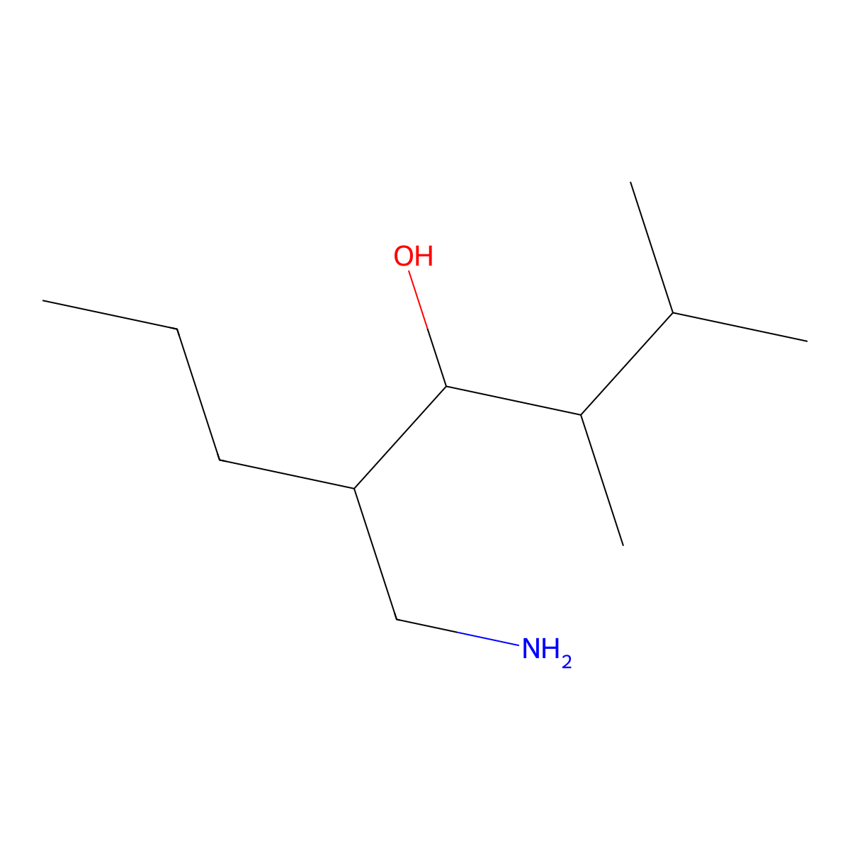 5-(Aminomethyl)-2,3-dimethyloctan-4-ol molecular structure, CAS 1560102-99-9