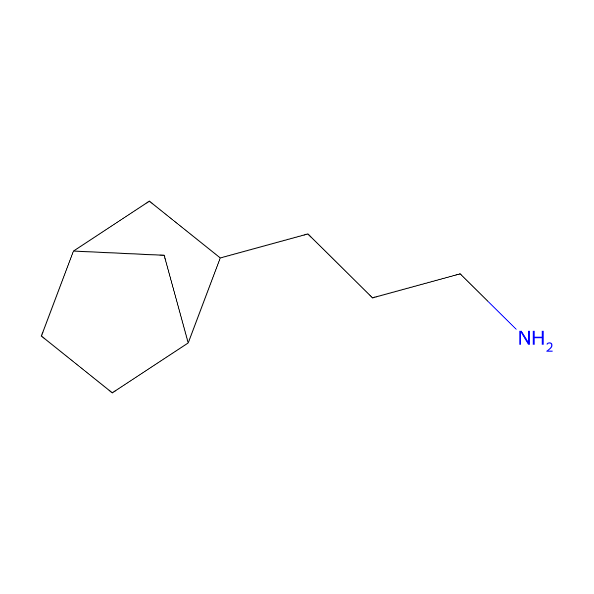 3-{Bicyclo[2.2.1]heptan-2-yl}propan-1-amine molecular structure, CAS 1560125-40-7