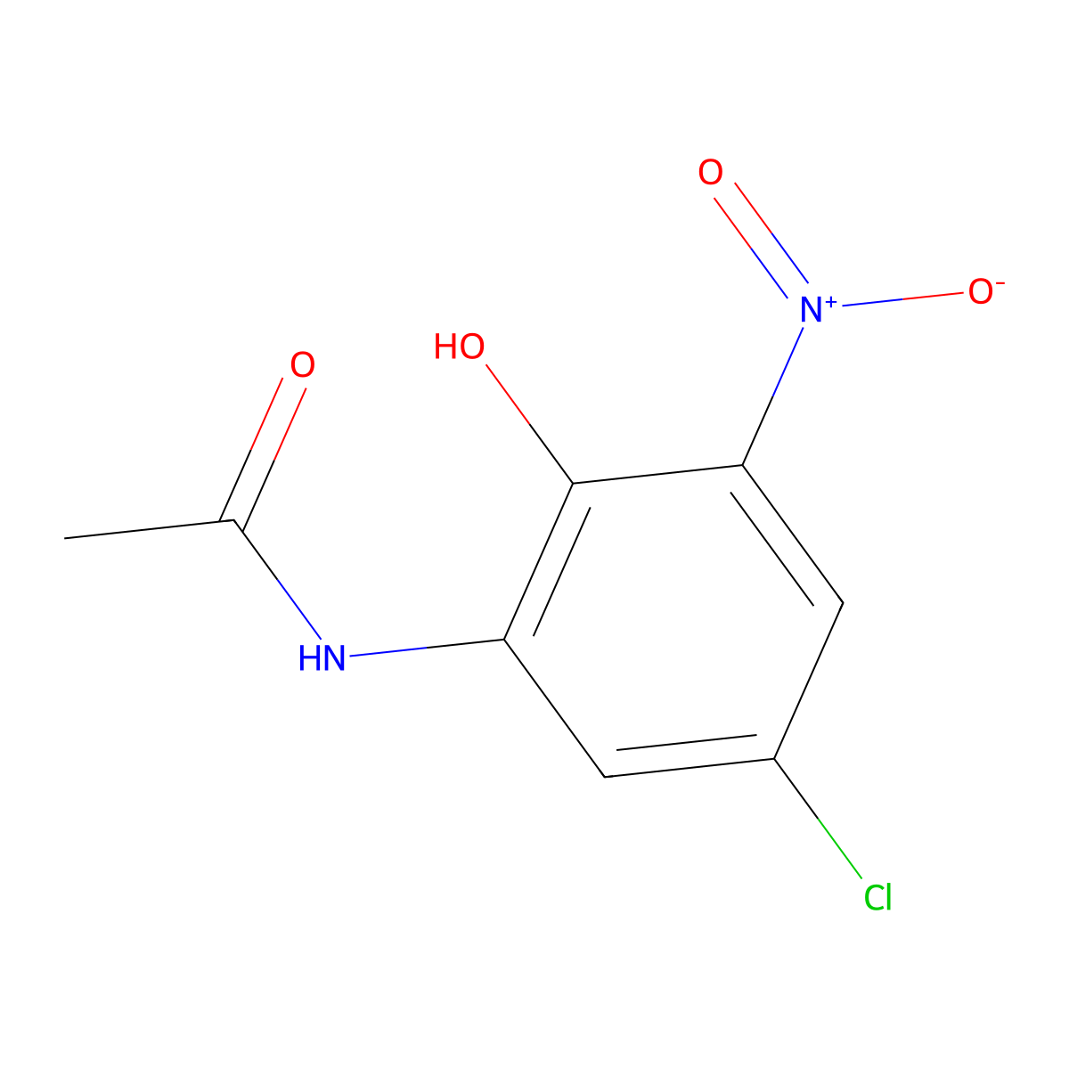 N-(5-Chloro-2-hydroxy-3-nitrophenyl)acetamide molecular structure, CAS 156016-33-0