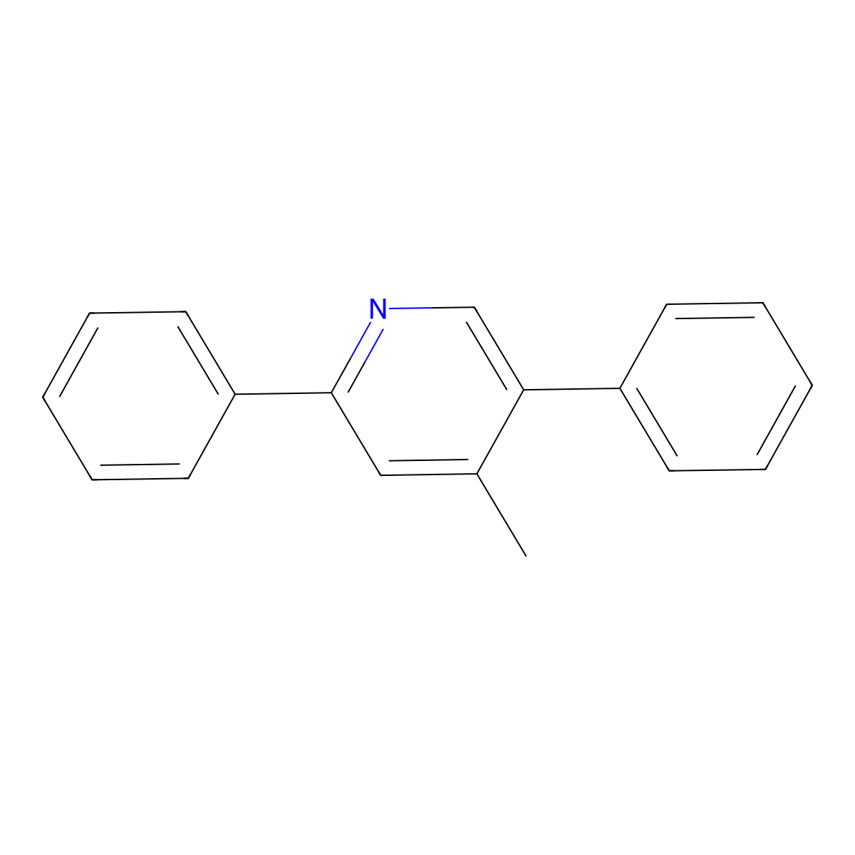 4-Methyl-2,5-diphenylpyridine molecular structure, CAS 156021-08-8