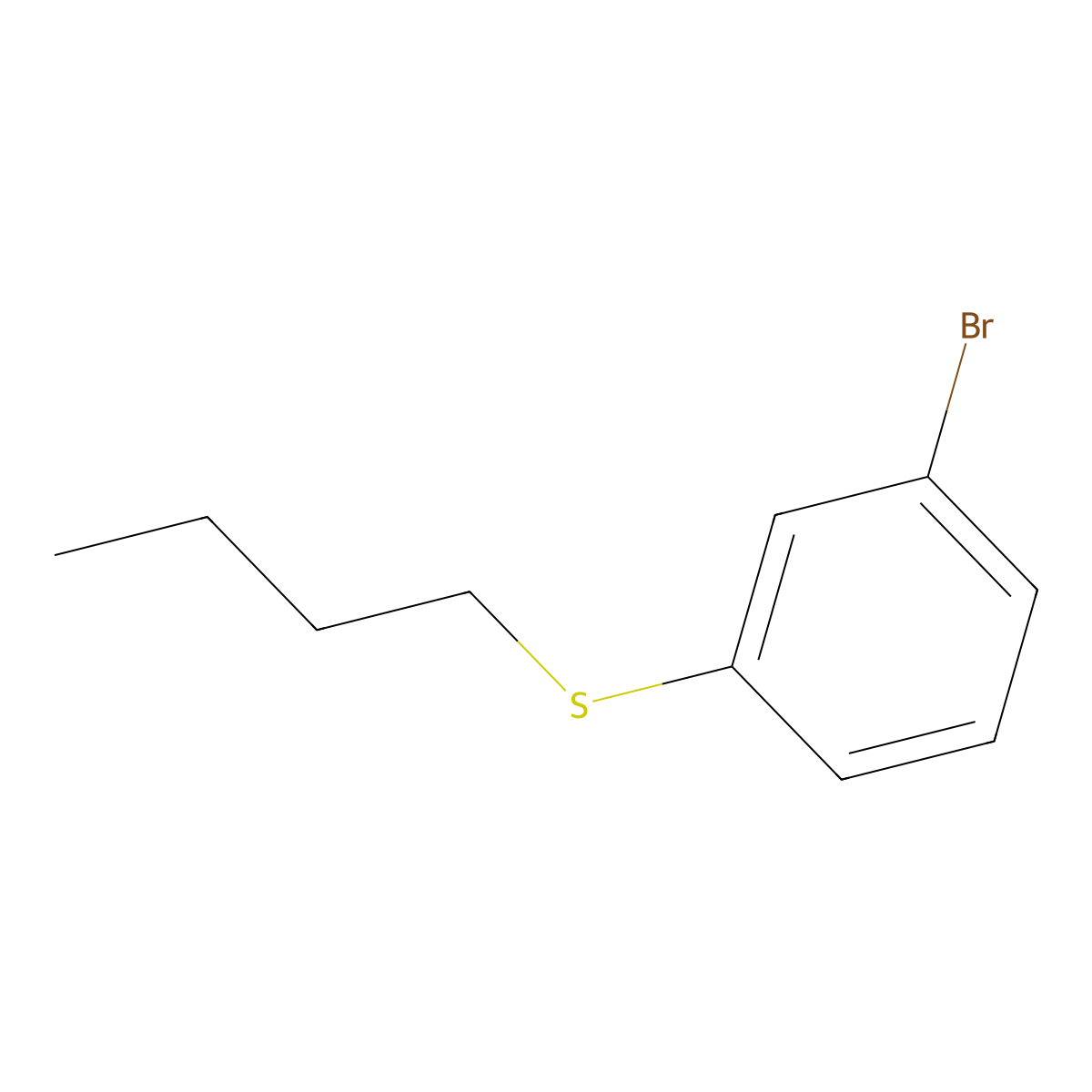 1-Bromo-3-n-butylthiobenzene molecular structure, CAS 156021-46-4