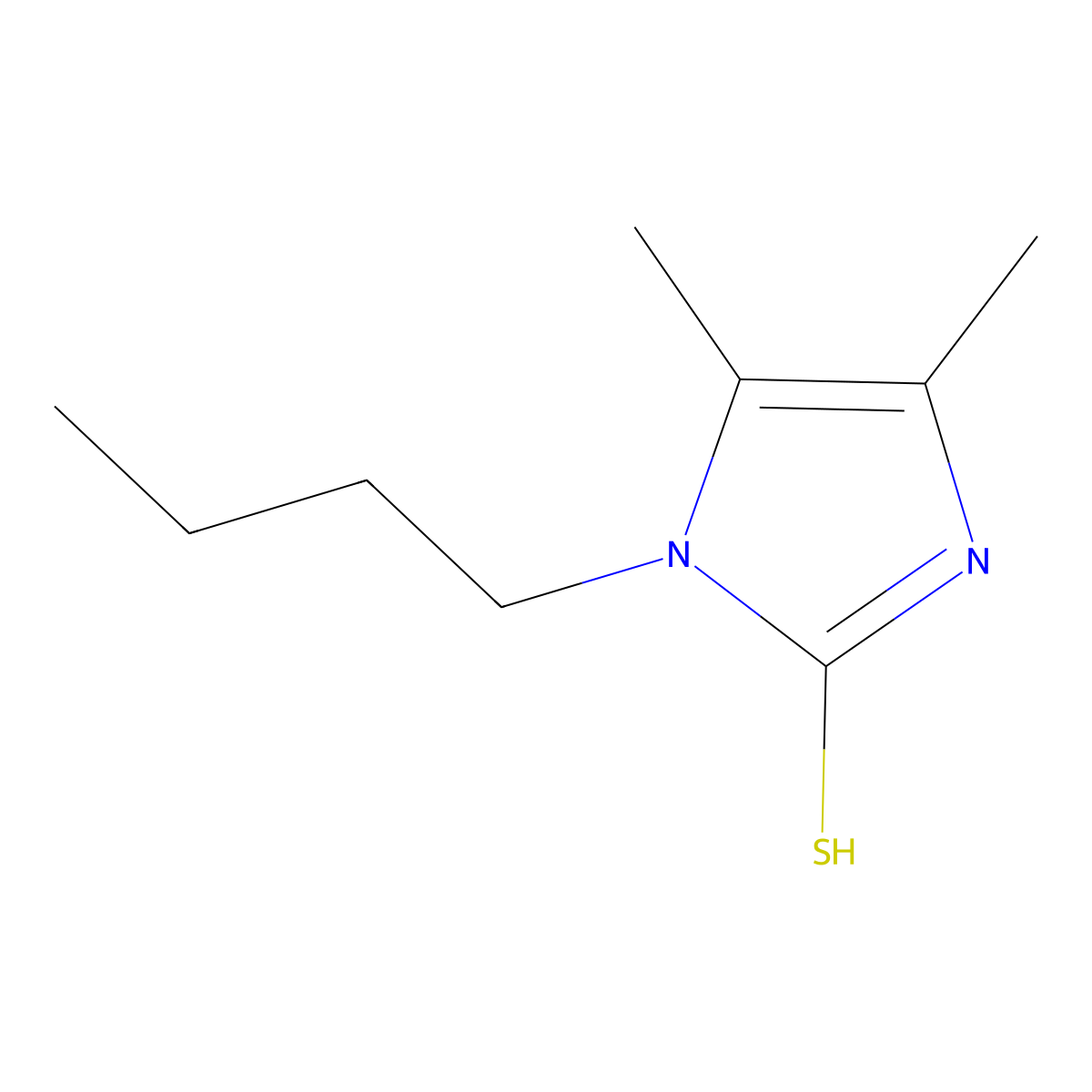 1-butyl-4,5-dimethyl-1H-imidazole-2-thiol molecular structure, CAS 156027-20-2
