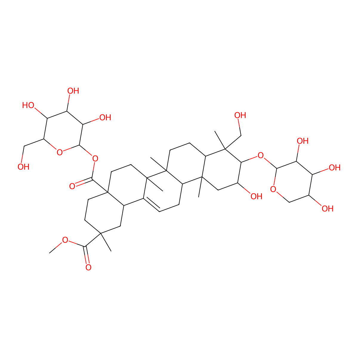Esculentoside S molecular structure, CAS 156031-83-3