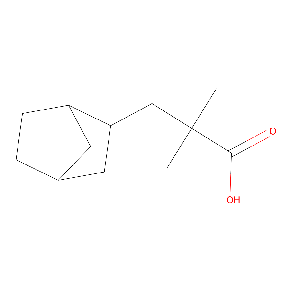 3-(Bicyclo[2.2.1]heptan-2-yl)-2,2-dimethylpropanoic acid molecular structure, CAS 1560323-04-7
