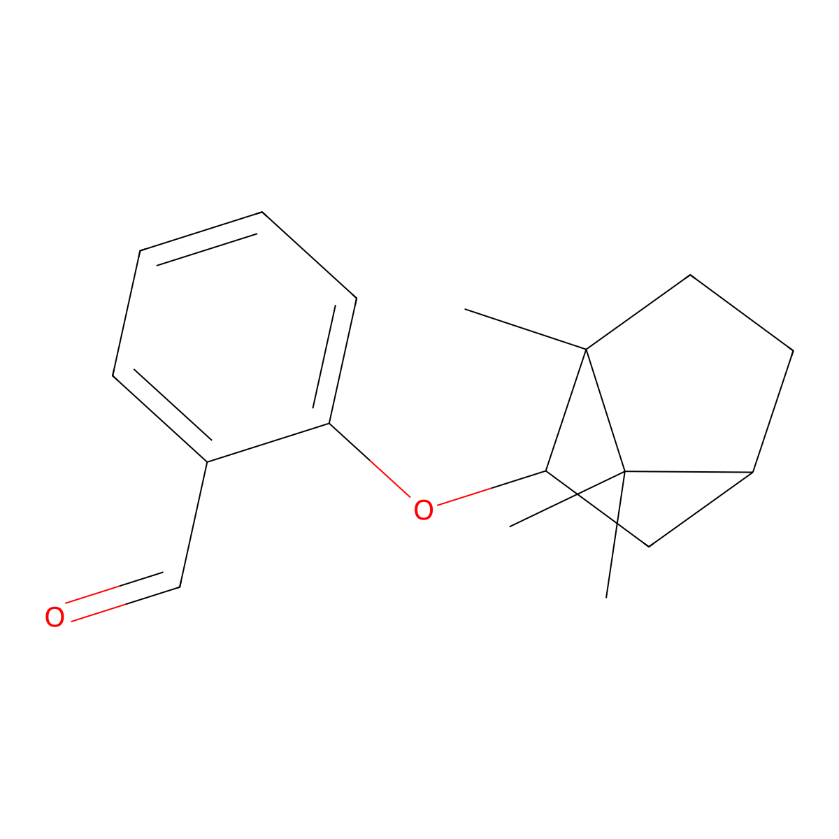 2-({1,7,7-Trimethylbicyclo[2.2.1]heptan-2-yl}oxy)benzaldehyde molecular structure, CAS 1560334-63-5