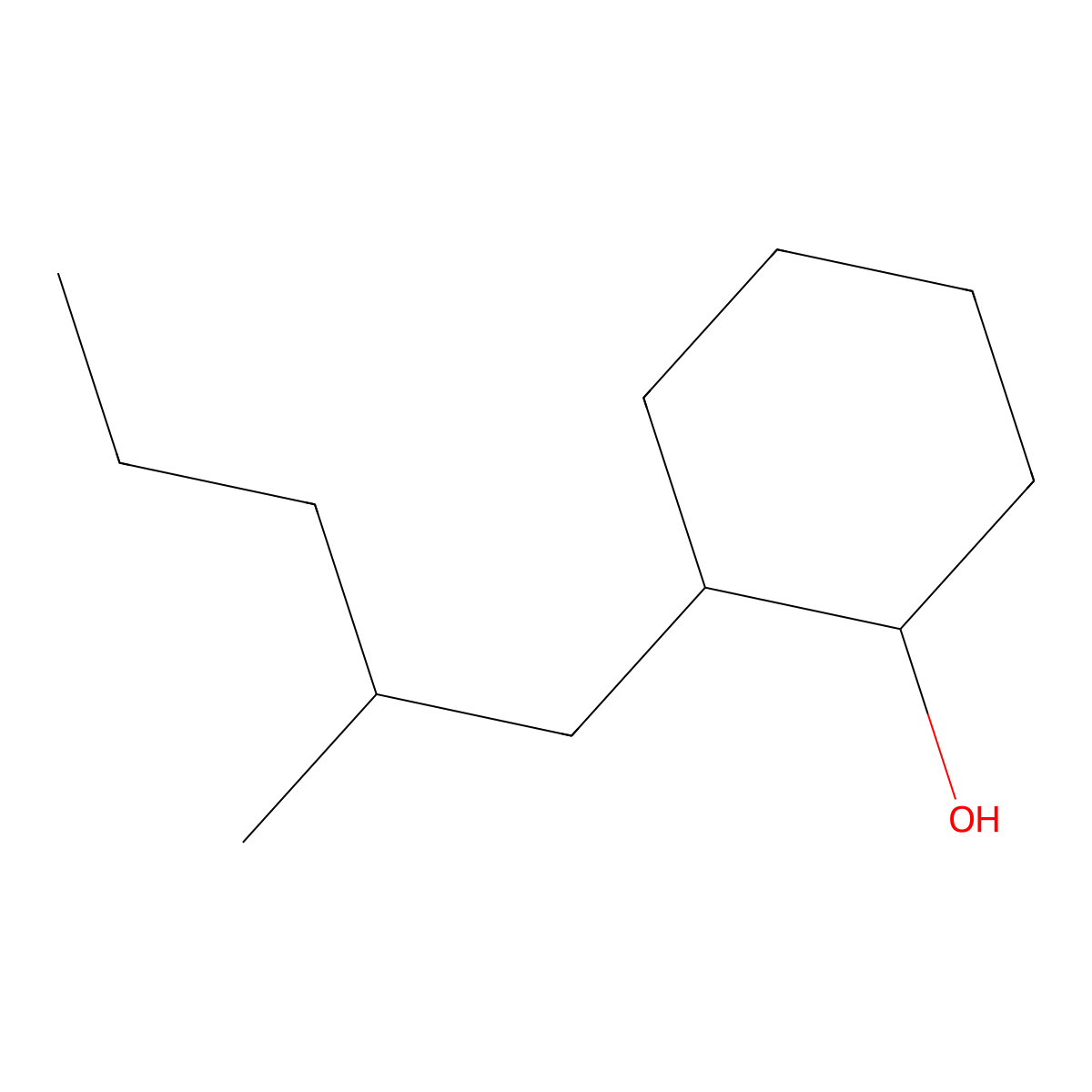 2-(2-Methylpentyl)cyclohexan-1-ol molecular structure, CAS 1560368-26-4