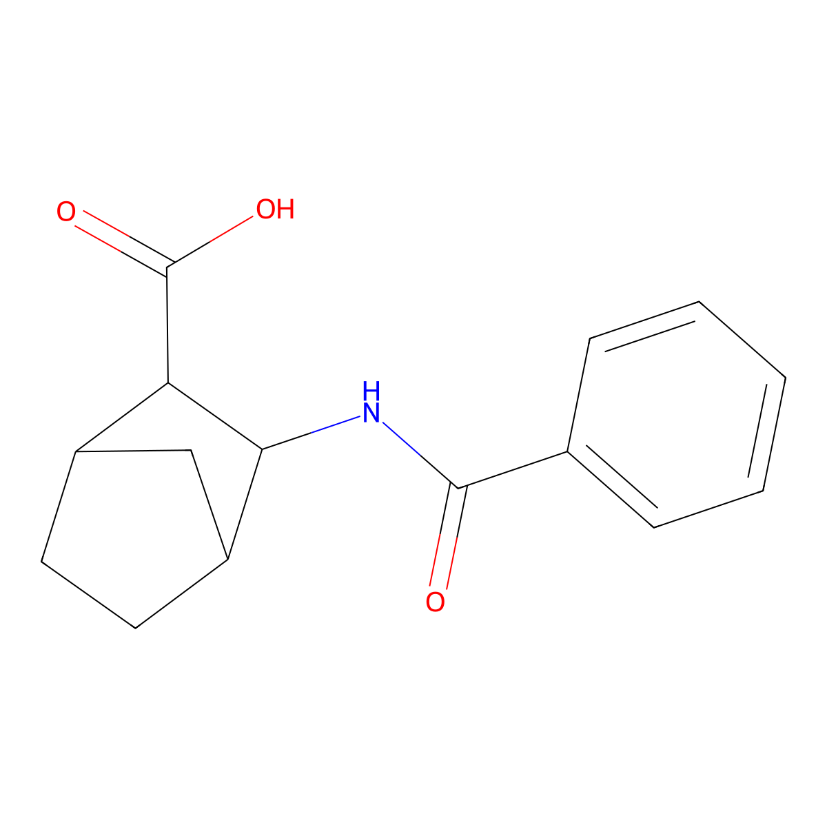 3-Benzamidobicyclo[2.2.1]heptane-2-carboxylic acid molecular structure, CAS 1560390-24-0