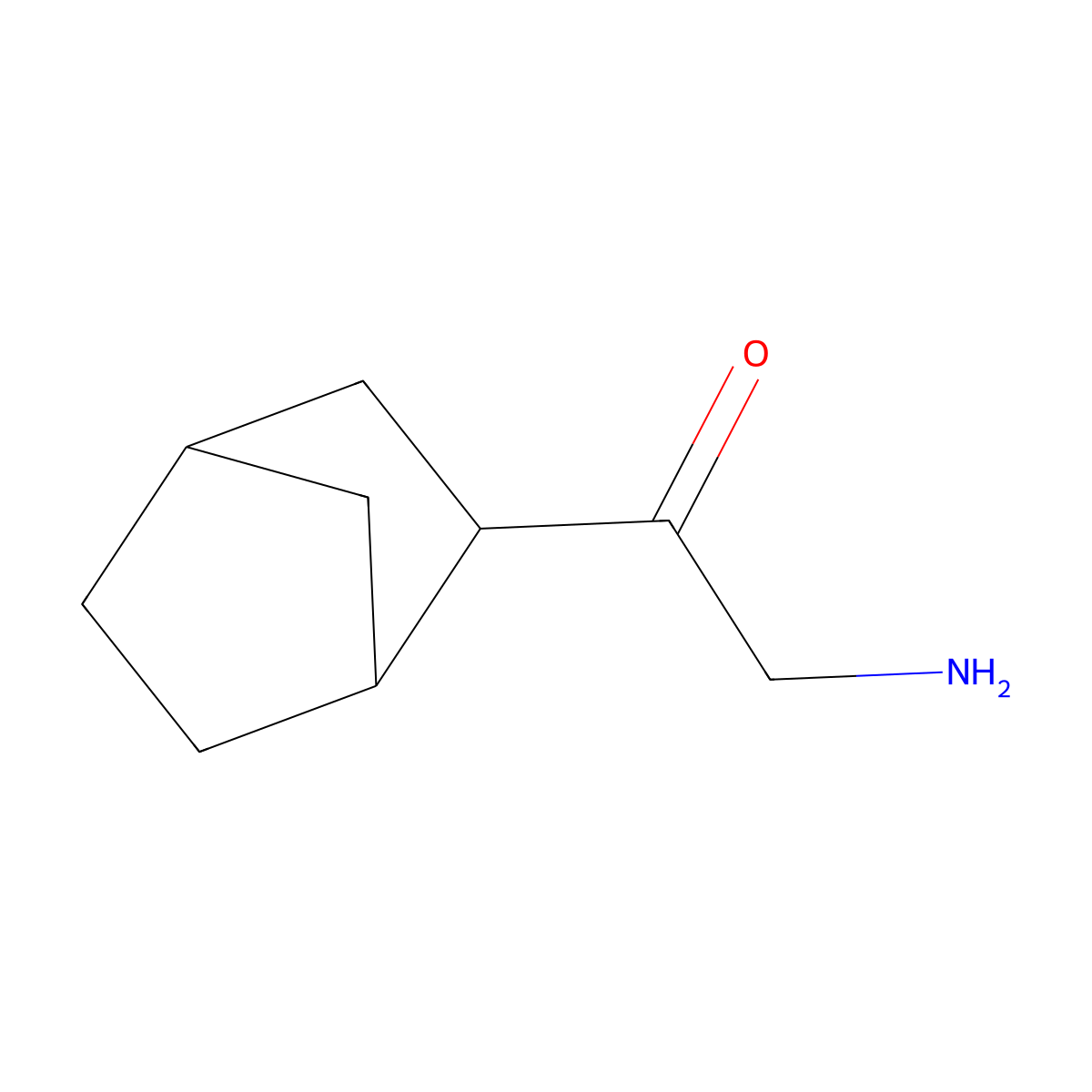 2-Amino-1-{bicyclo[2.2.1]heptan-2-yl}ethan-1-one molecular structure, CAS 1560474-68-1
