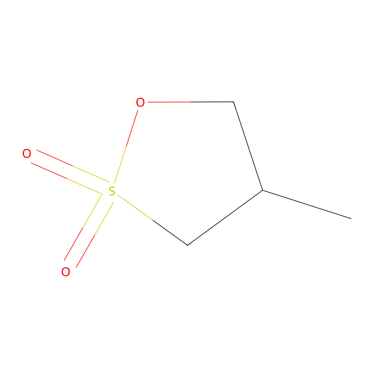 4-Methyl-1,2-oxathiolane 2,2-dioxide molecular structure, CAS 15606-89-0