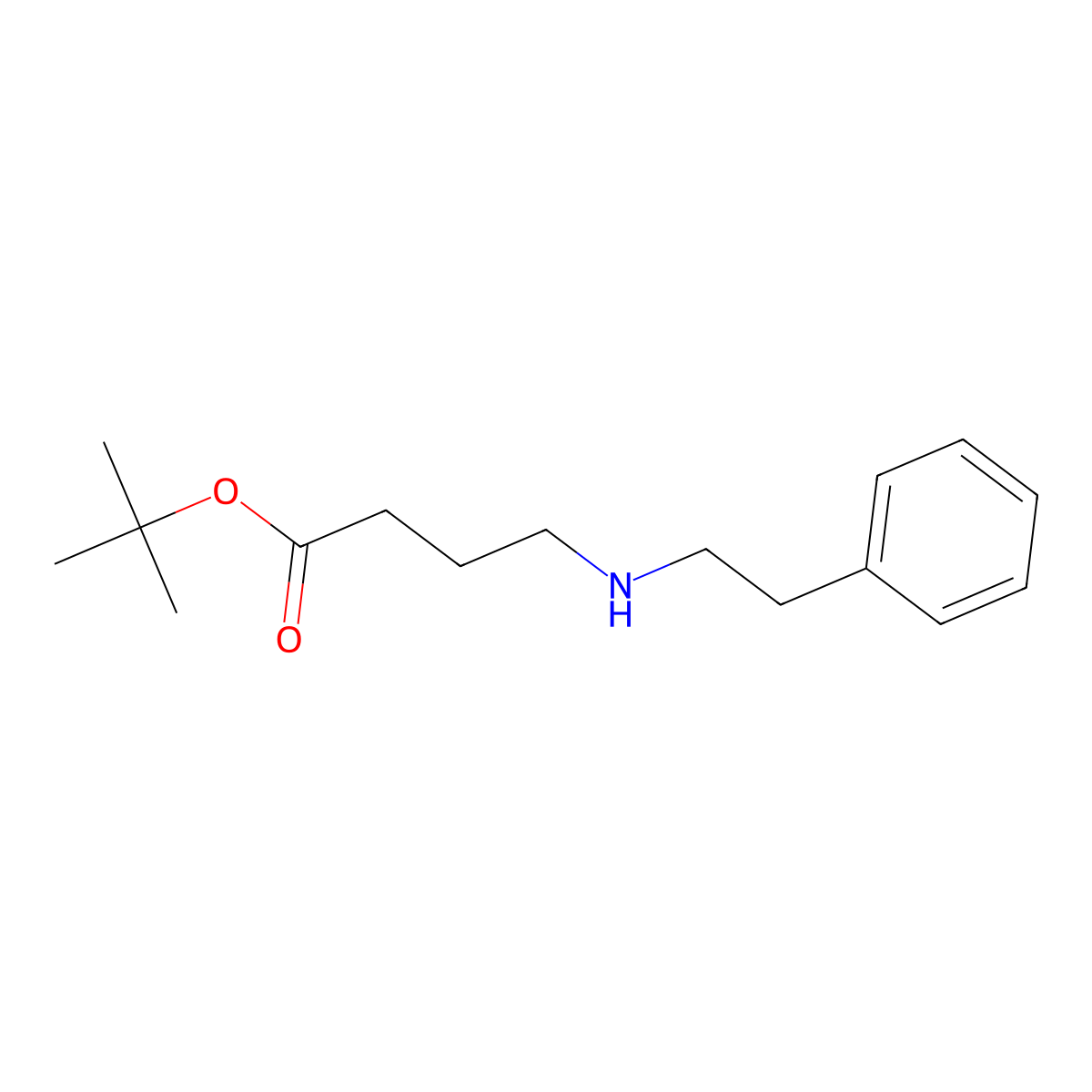 Tert-butyl 4-[(2-phenylethyl)amino]butanoate molecular structure, CAS 156080-97-6